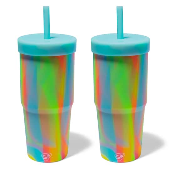 Silipint® 32oz. Silicone Tumbler with Straw